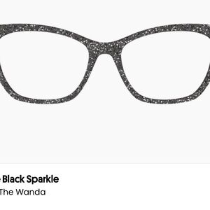 Official Pair Eyewear Black Sparkle Topper for Wanda Frames